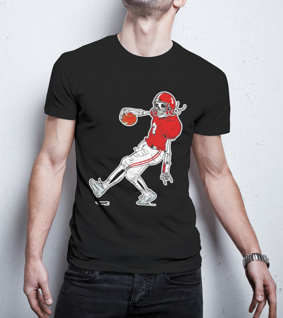 Sterling Shepard Oklahoma Sooners Tuck Fexas Skeleton Football Player T-Shirt