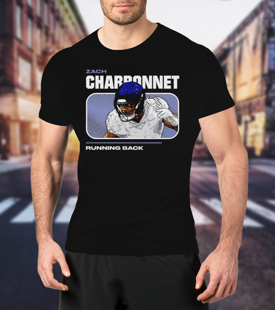 Zach Charbonnet Running Back Vintage Football T-Shirt