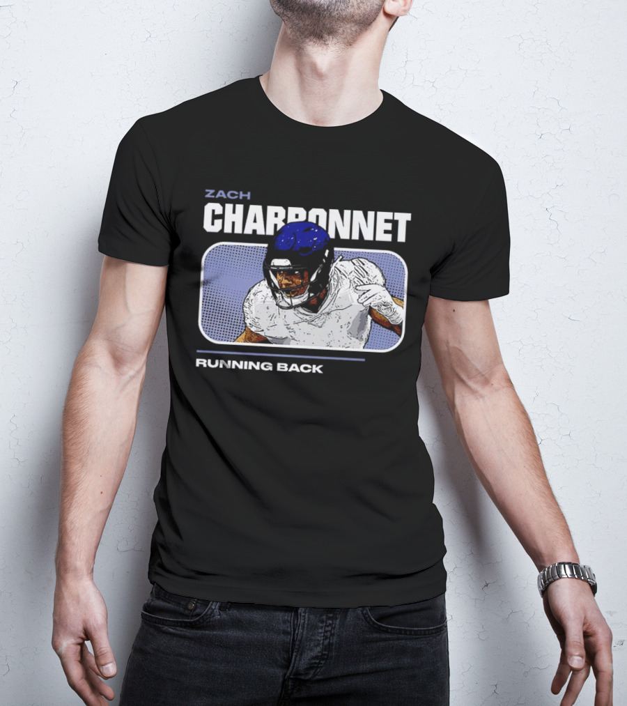 Zach Charbonnet Running Back Vintage Football T-Shirt