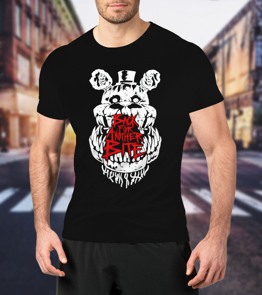 Back For Another Bite Creepy Bear Face T-Shirt