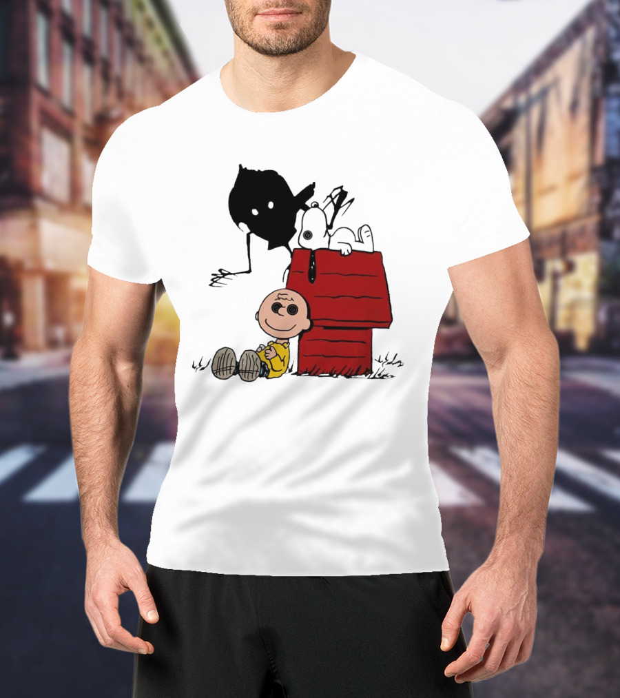 Charlie Brown Snoopy Coraline Button Eyes Shadow T-Shirt
