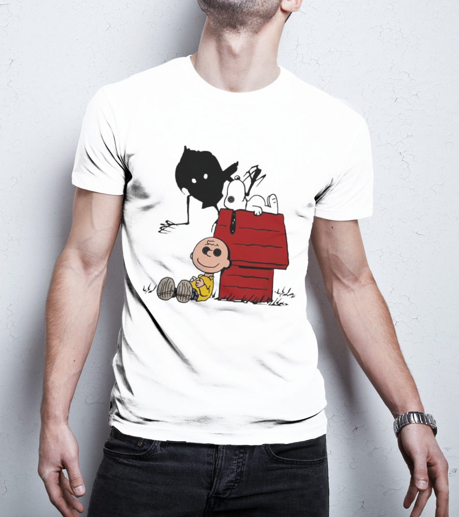Charlie Brown Snoopy Coraline Button Eyes Shadow T-Shirt