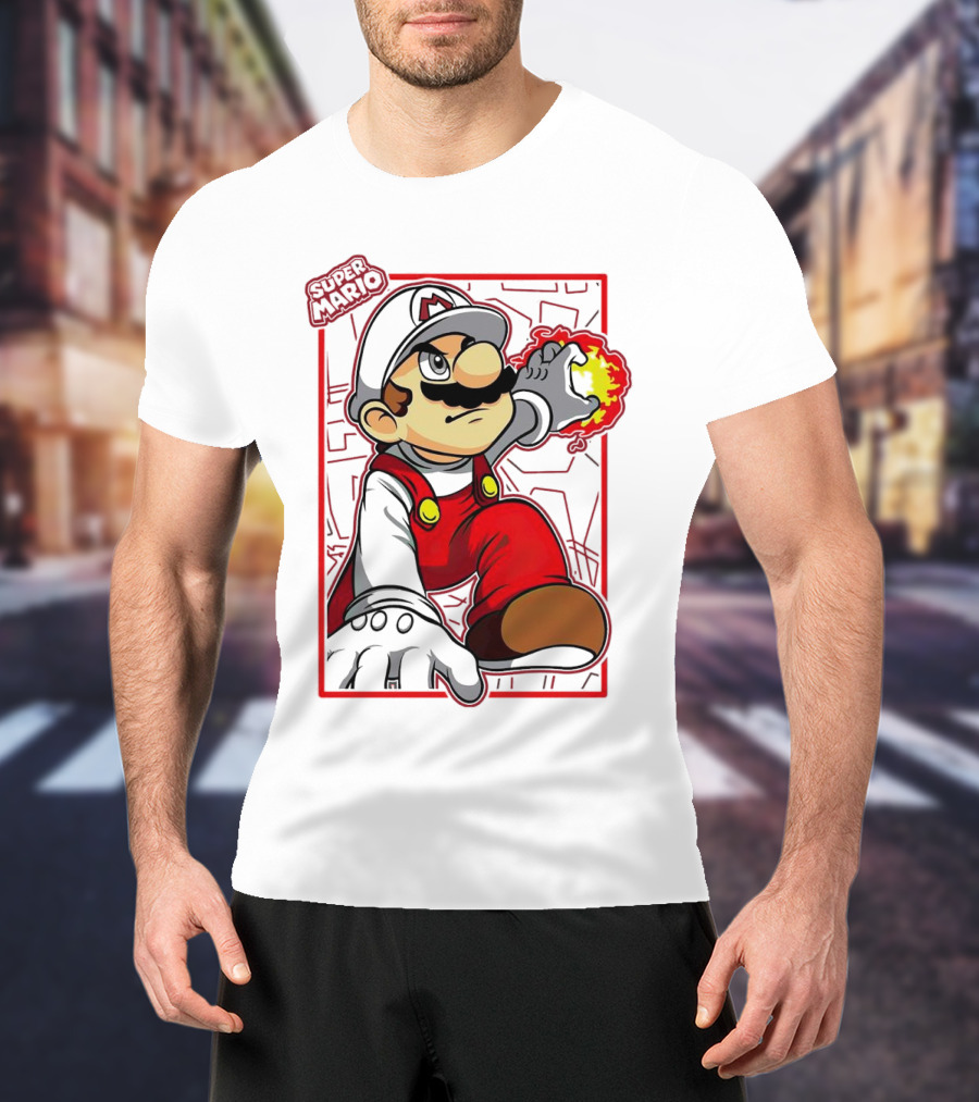 Super Mario Fire Power T-Shirt