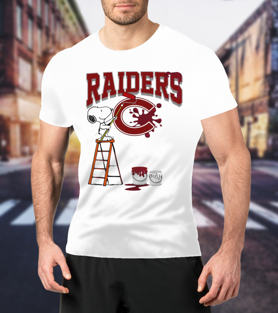 Snoopy Painting Colgate Raiders T-Shirt