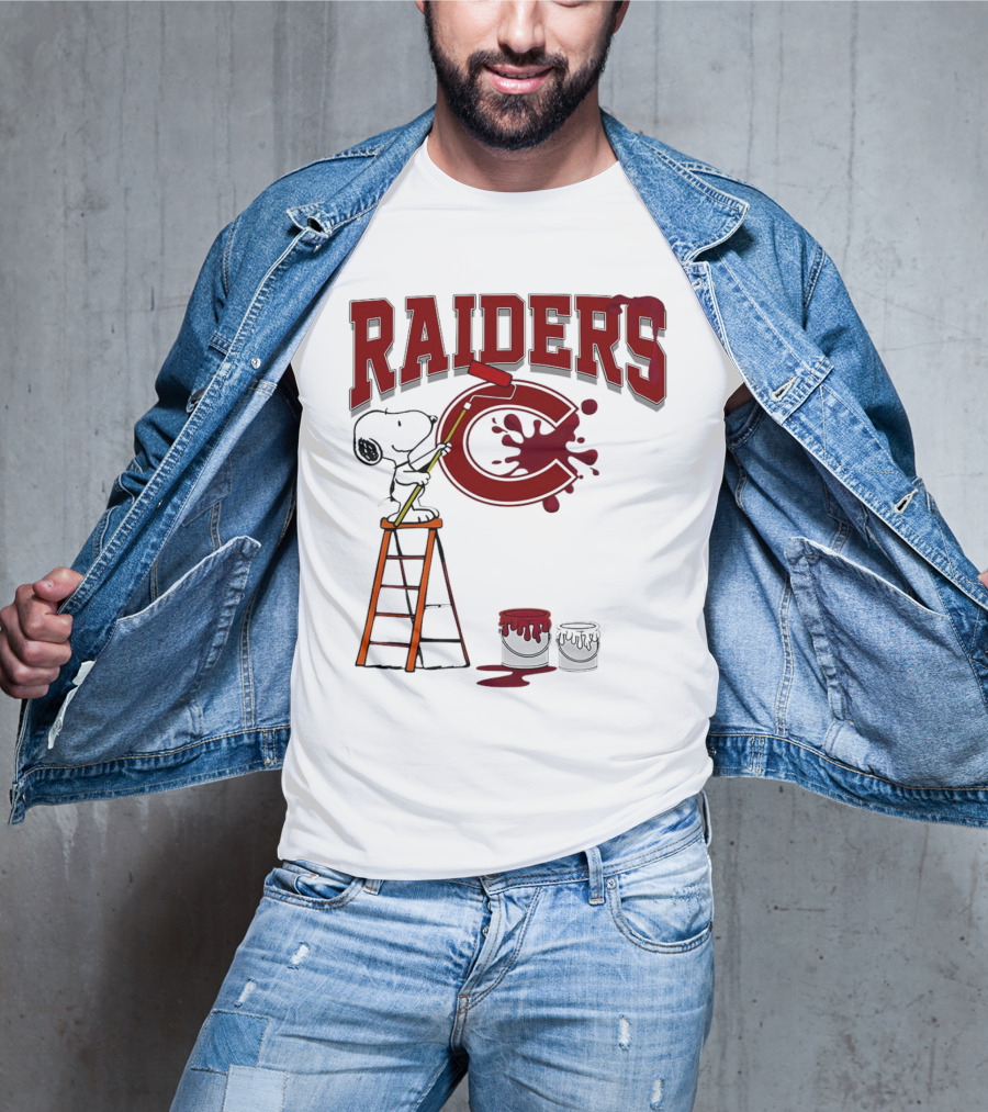 Snoopy Painting Colgate Raiders T-Shirt