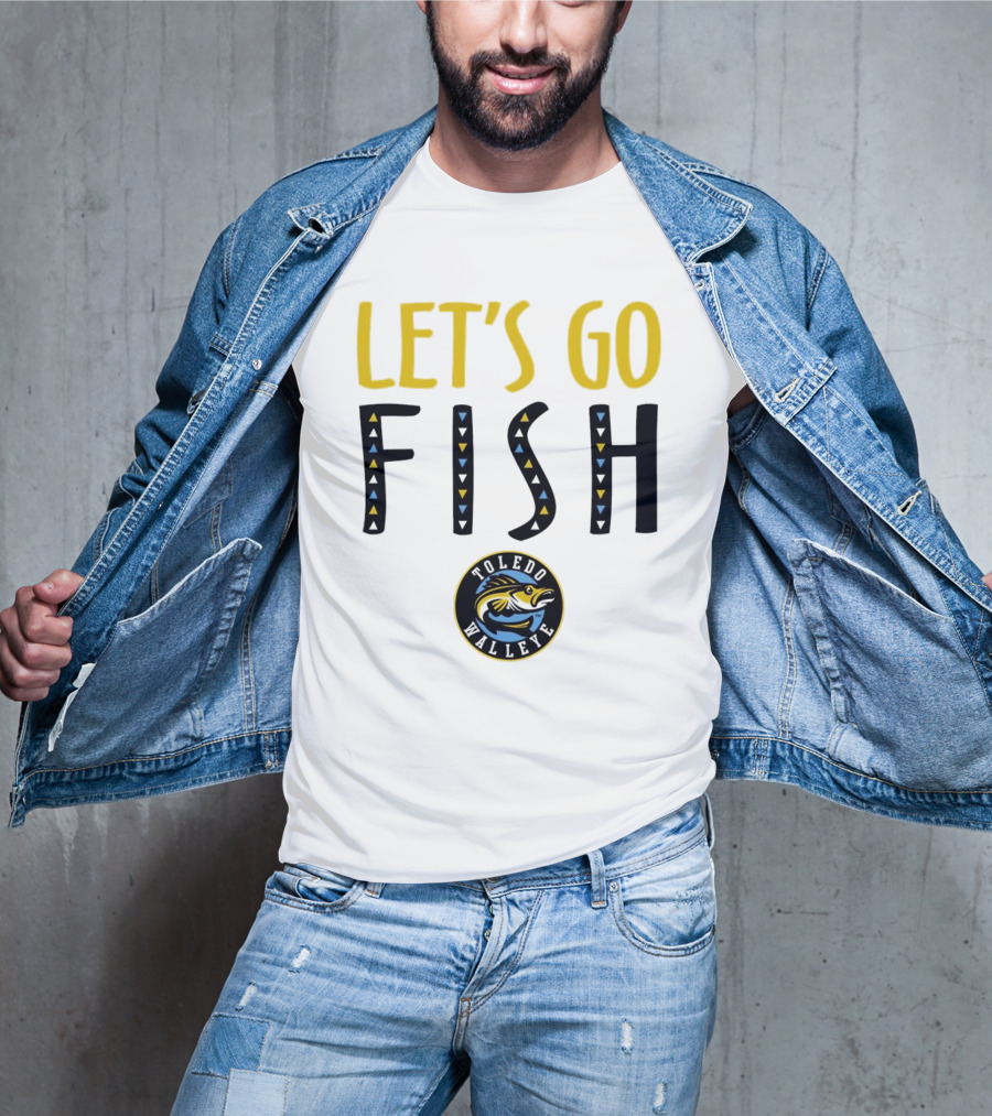 Toledo Walleye Let's Go Fish Hockey T-Shirt