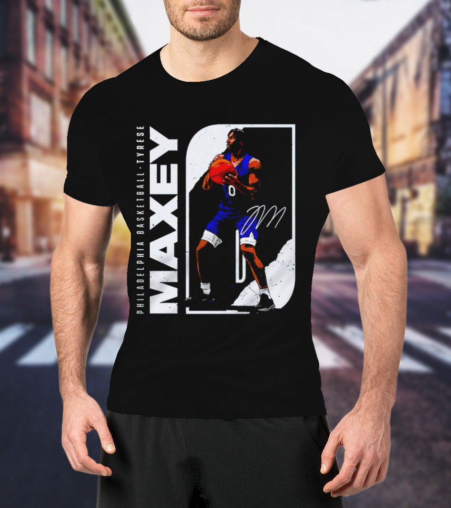 Philadelphia Basketball Tyrese Maxey T-Shirt