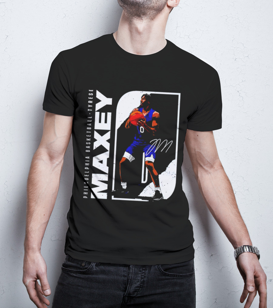 Philadelphia Basketball Tyrese Maxey T-Shirt