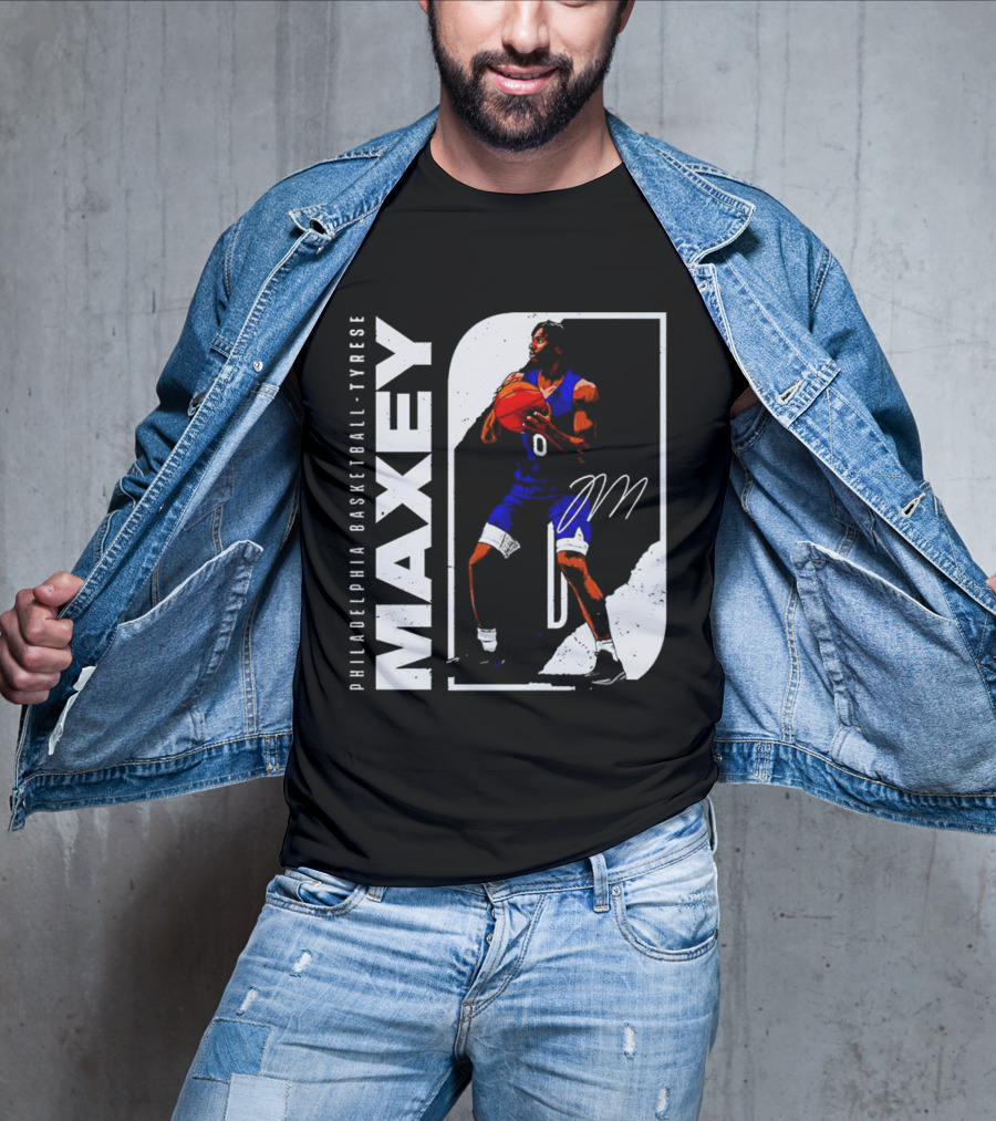 Philadelphia Basketball Tyrese Maxey T-Shirt