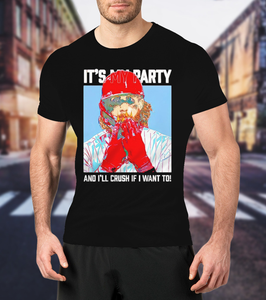Brandon Marsh It’s My Party And I’ll Crush If I Want To Baseball Player T-Shirt