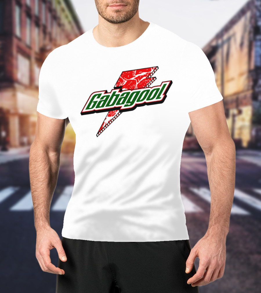 Gabagool Meat Lightning Bolt Red Green T-Shirt