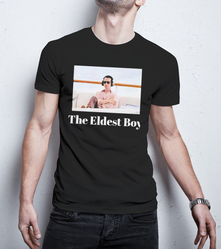 Kendall Roy Succession The Eldest Boy Sitting On Yacht With Headphones T-Shirt