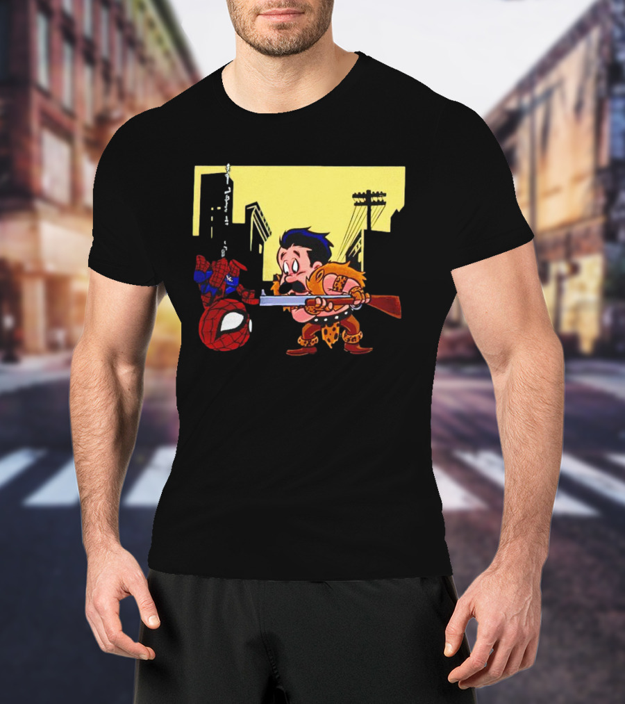 Kraven Fudd Vs. Spider-Man City Showdown T-Shirt