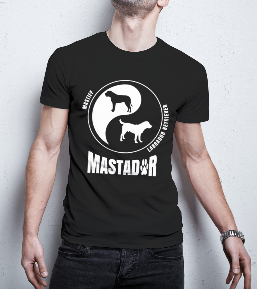Mastiff Labrador Retriever Yin Yang Mastador T-Shirt