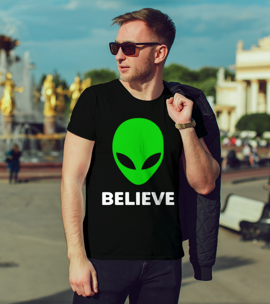 Believe Alien Green T-Shirt