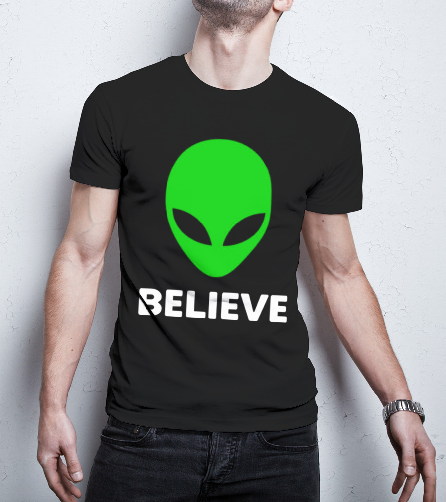 Believe Alien Green T-Shirt