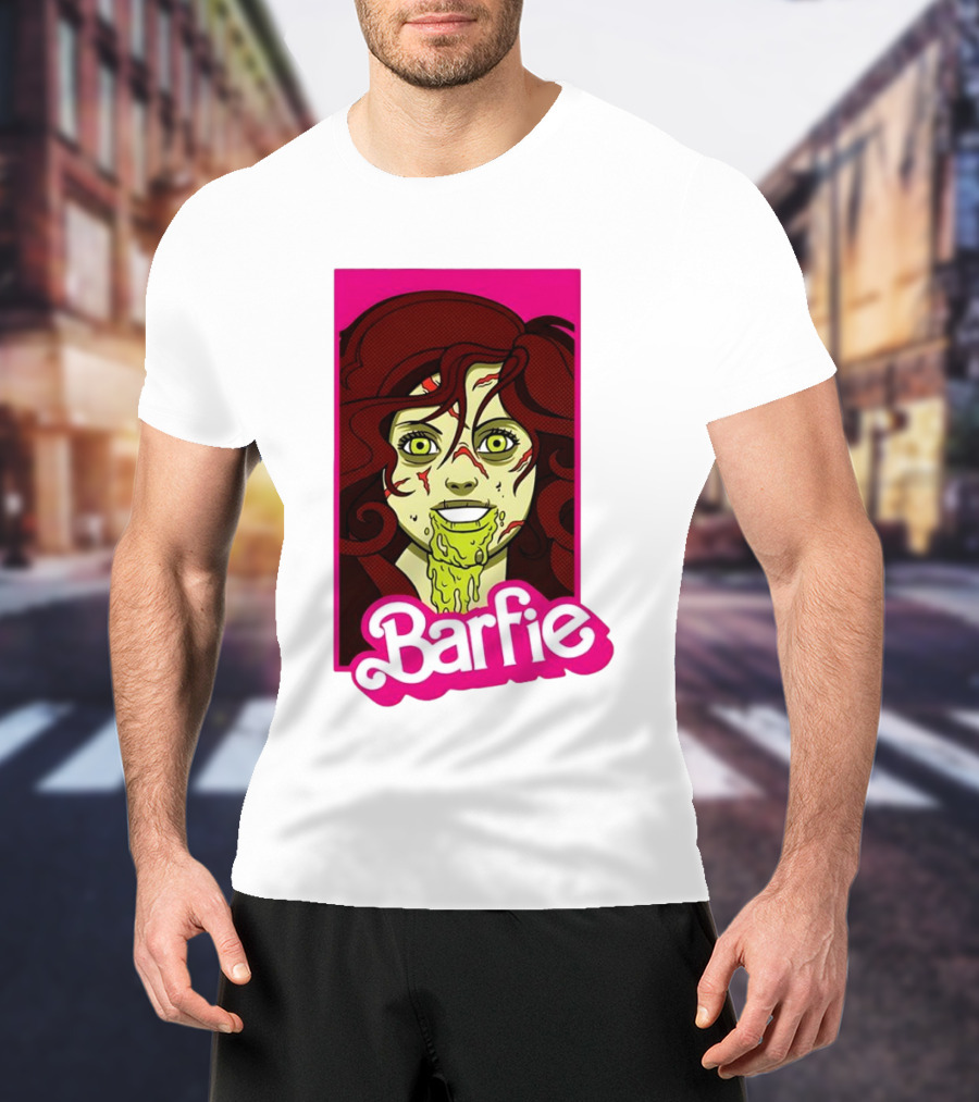 Barfie Ladies Barbie Halloween Zombie T-Shirt
