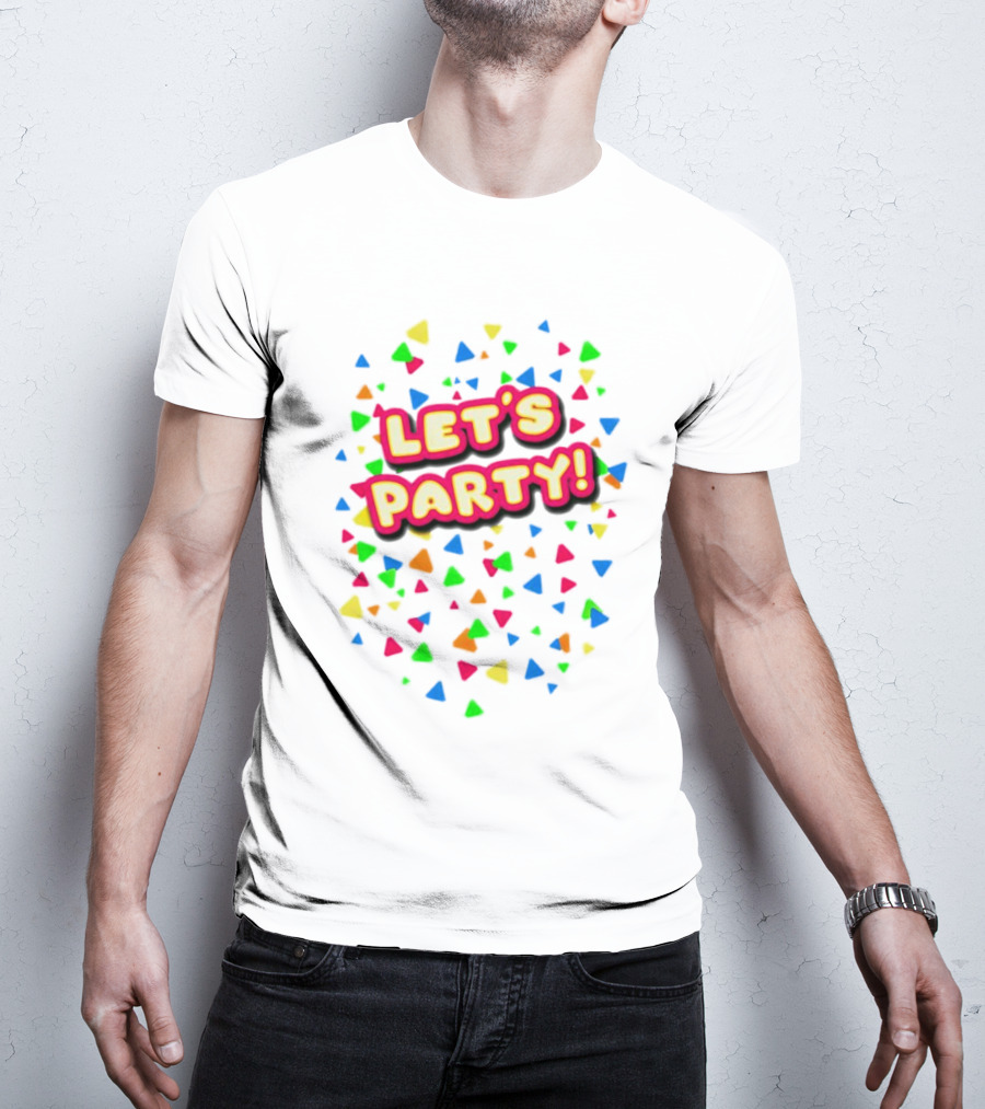 Let’s Party Chica Colorful Confetti T-Shirt