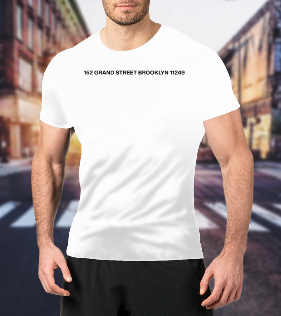 152 Grand Street Brooklyn 11249 Black T-Shirt