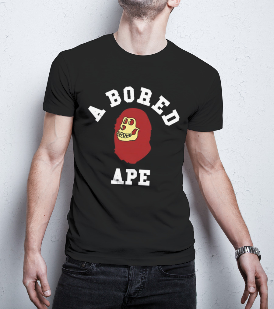 A Bored Ape Red Skull T-Shirt