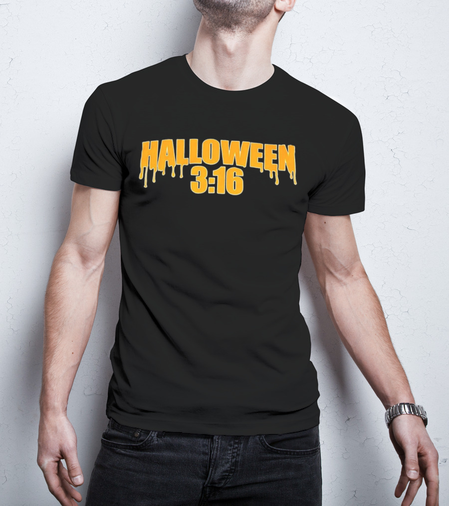 Halloween 3 16 Dripping Slime Font T-Shirt