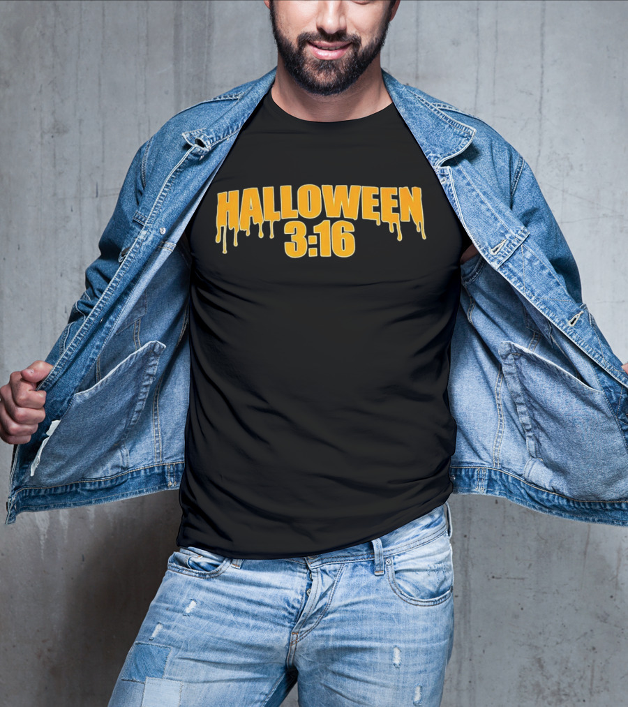 Halloween 3 16 Dripping Slime Font T-Shirt