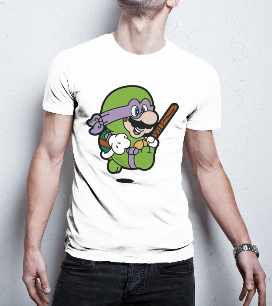 Mario Super Donny Bro Ninja Parody Character T-Shirt