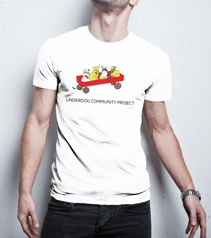 Underdog Community Project Yellow Dog Red Wagon T-Shirt