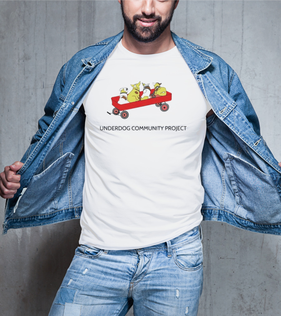 Underdog Community Project Yellow Dog Red Wagon T-Shirt