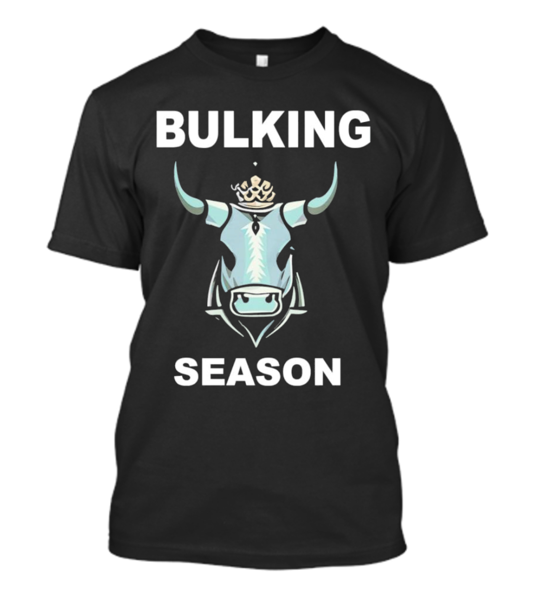 Bulking Season Gymbros Bull Crown T-Shirt