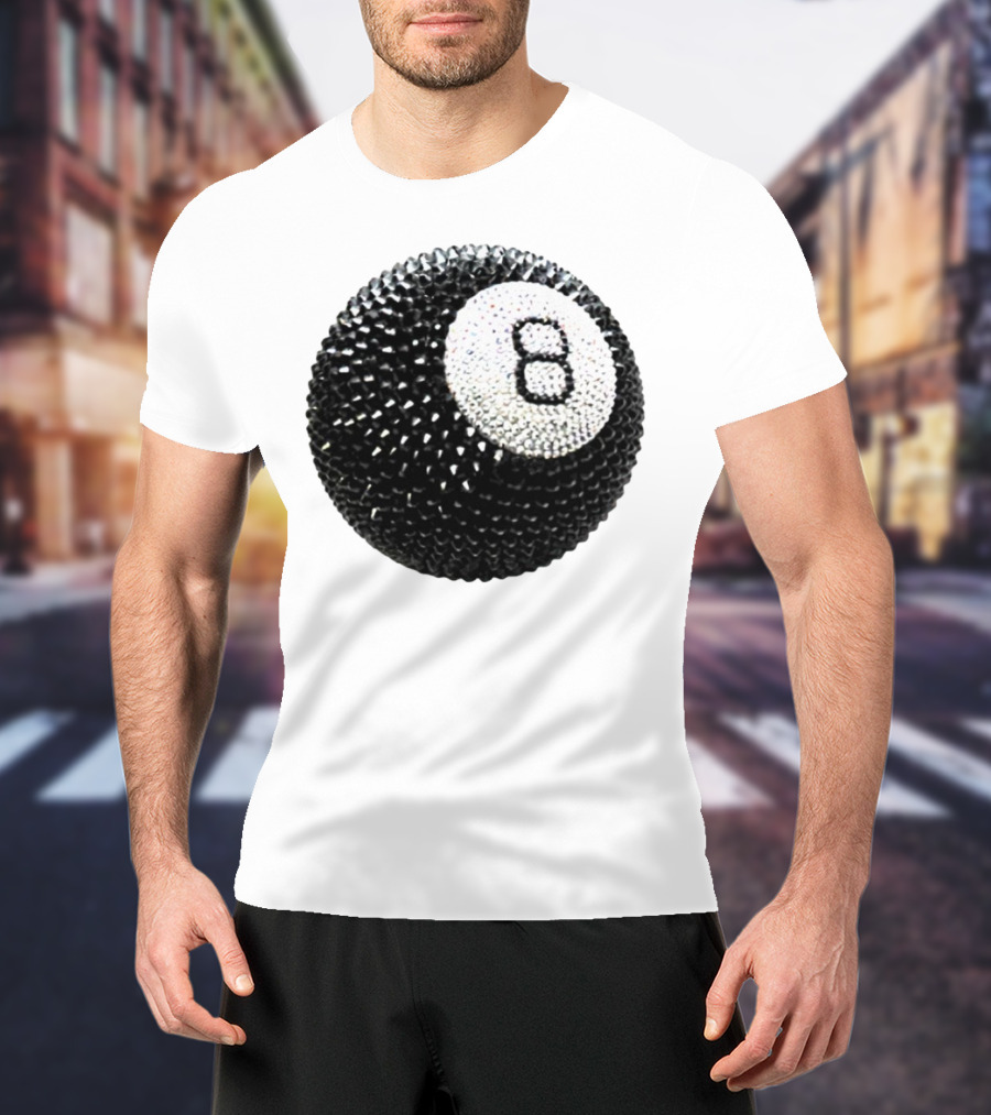 Lucky 8 Ball Crystal Sparkle Sphere T-Shirt