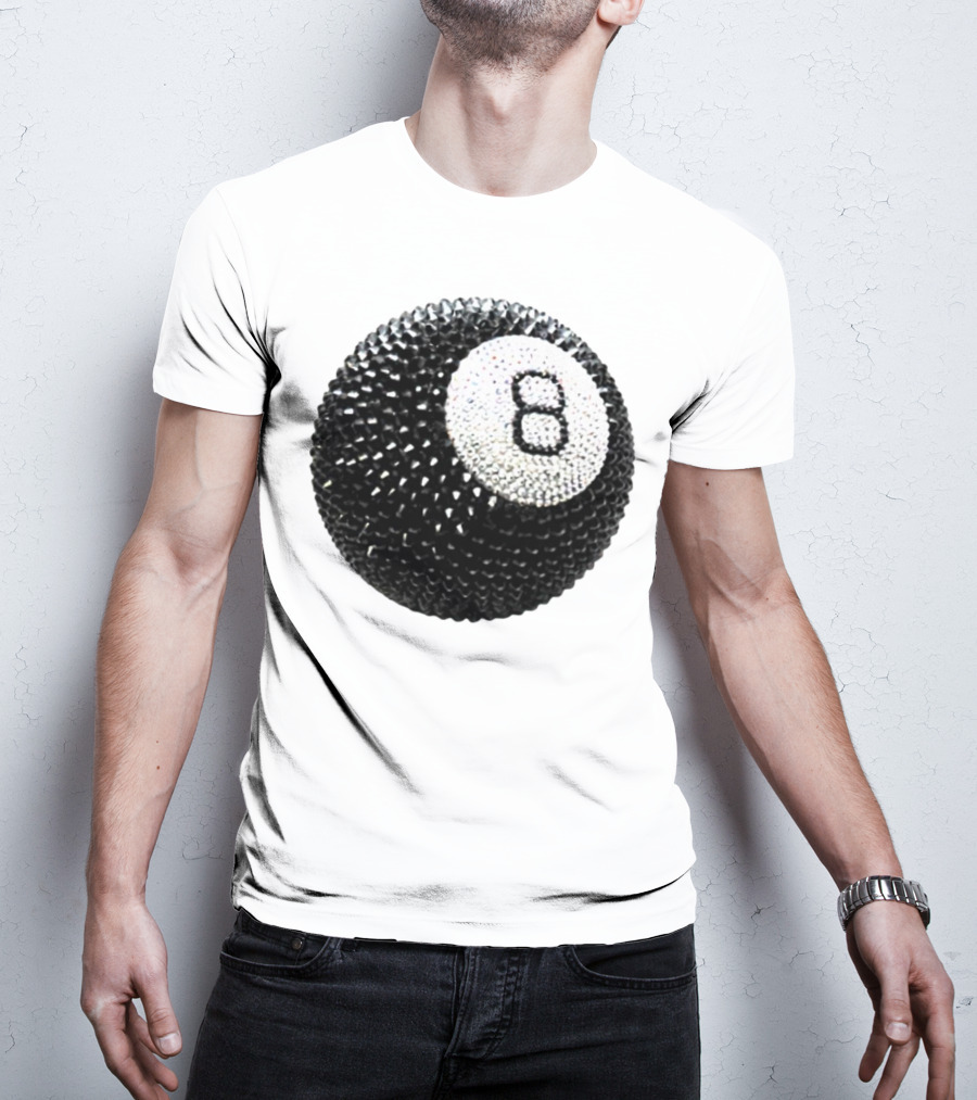 Lucky 8 Ball Crystal Sparkle Sphere T-Shirt
