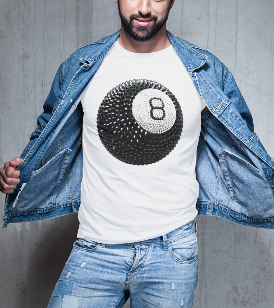 Lucky 8 Ball Crystal Sparkle Sphere T-Shirt