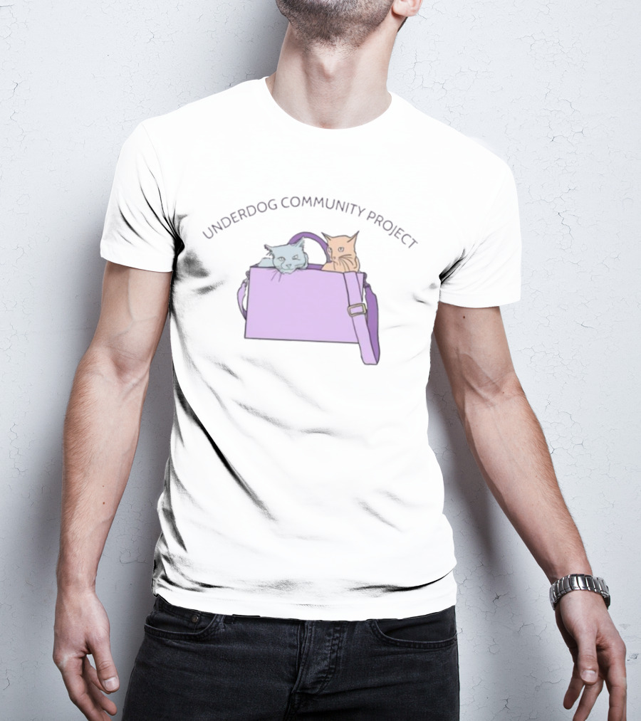Purse Cats Underdog Community Project Playful Kitty Companions T-Shirt