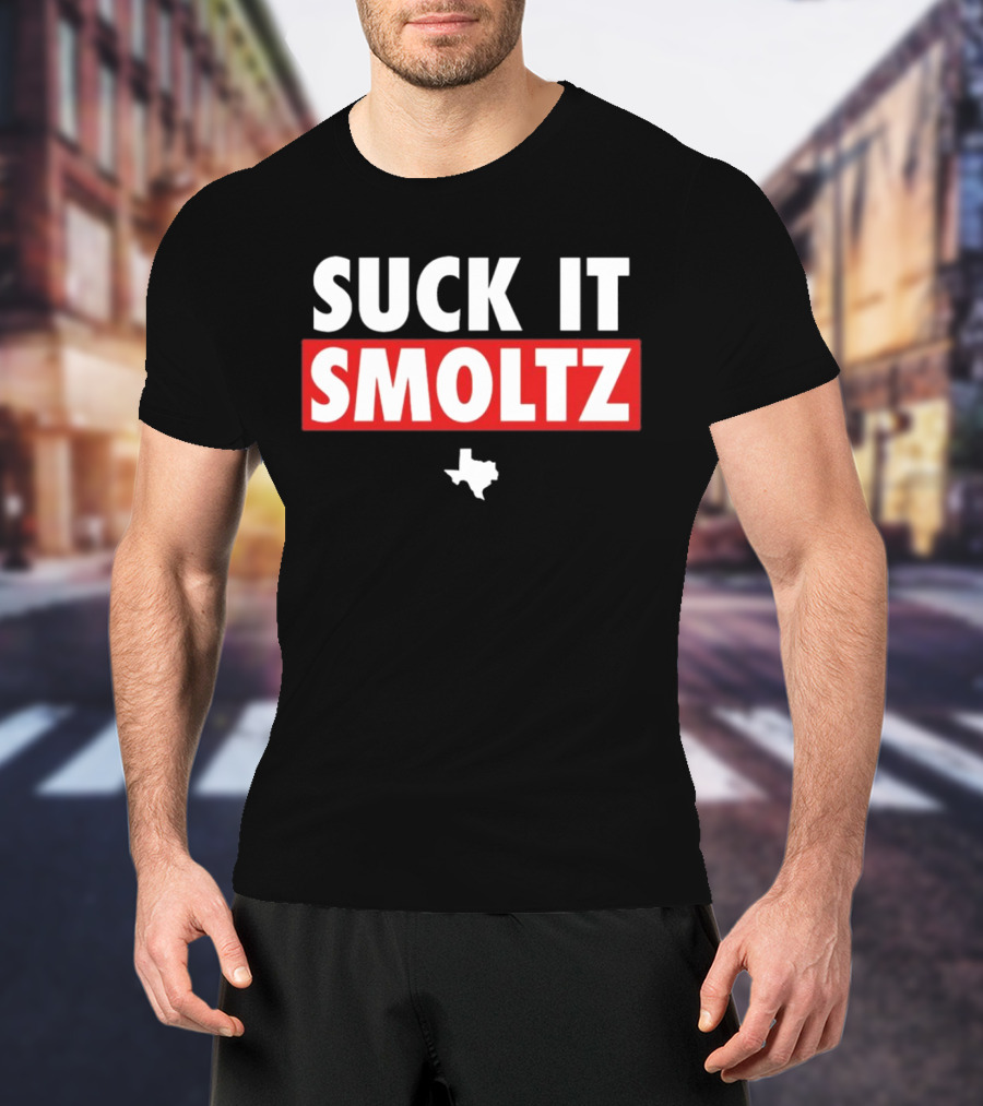Suck It Smoltz Texas Map T-Shirt