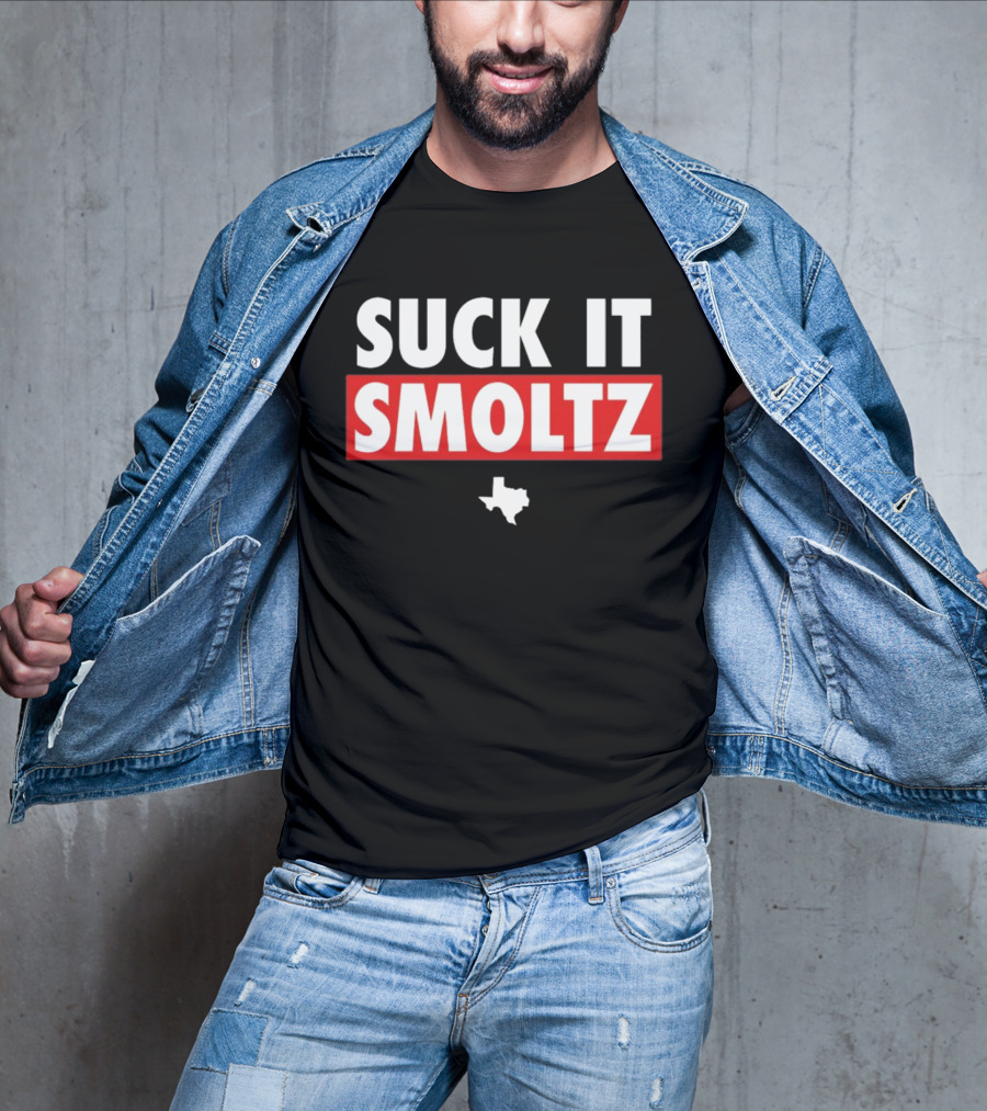 Suck It Smoltz Texas Map T-Shirt