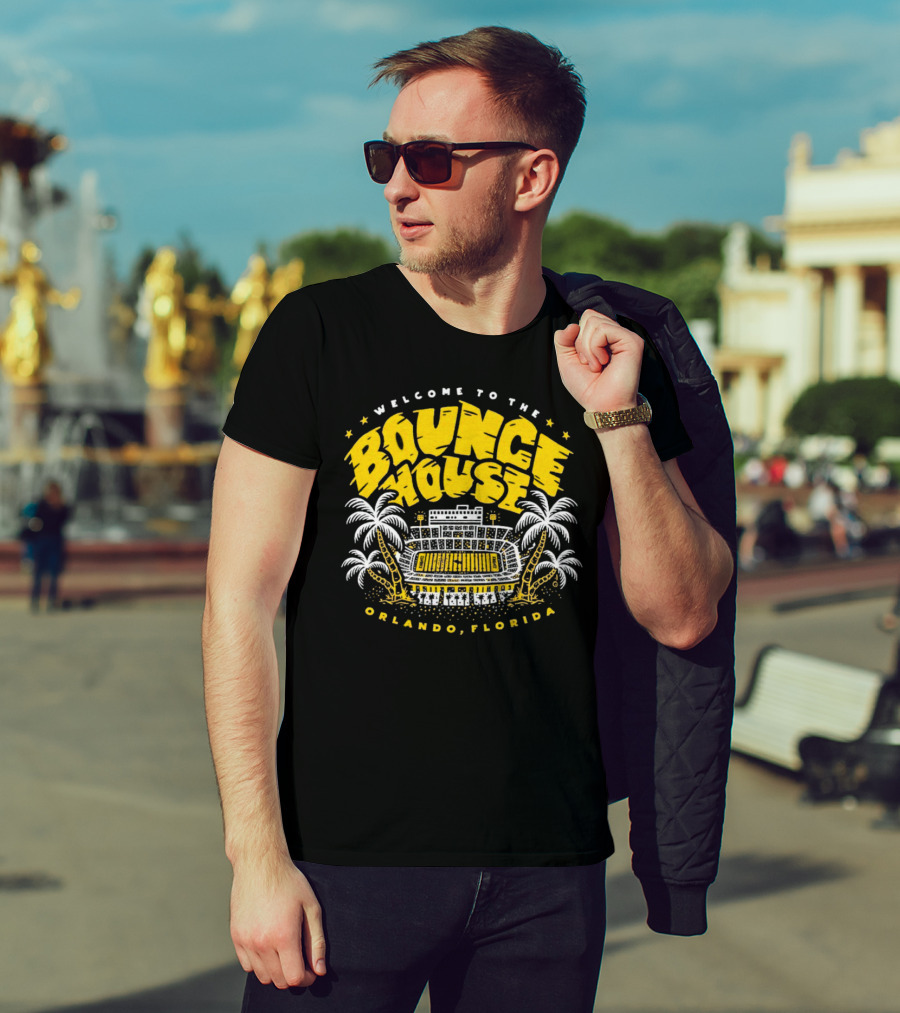 Welcome To The Bounce House Stadium Orlando Florida Palms Stadium Stars T-Shirt