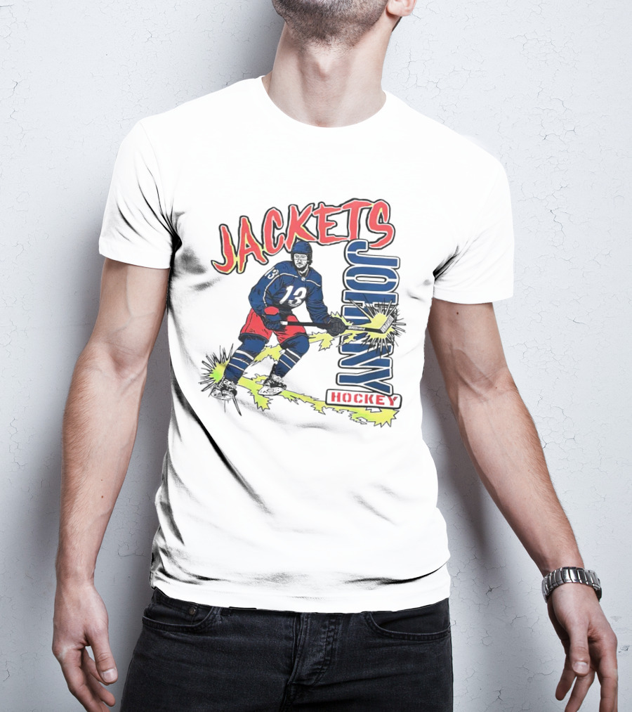 Jackets Johnny Gaudreau Hockey T-Shirt