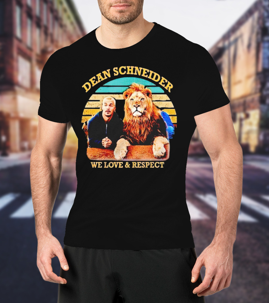 Dean Schneider We Love And Respect Lion T-Shirt