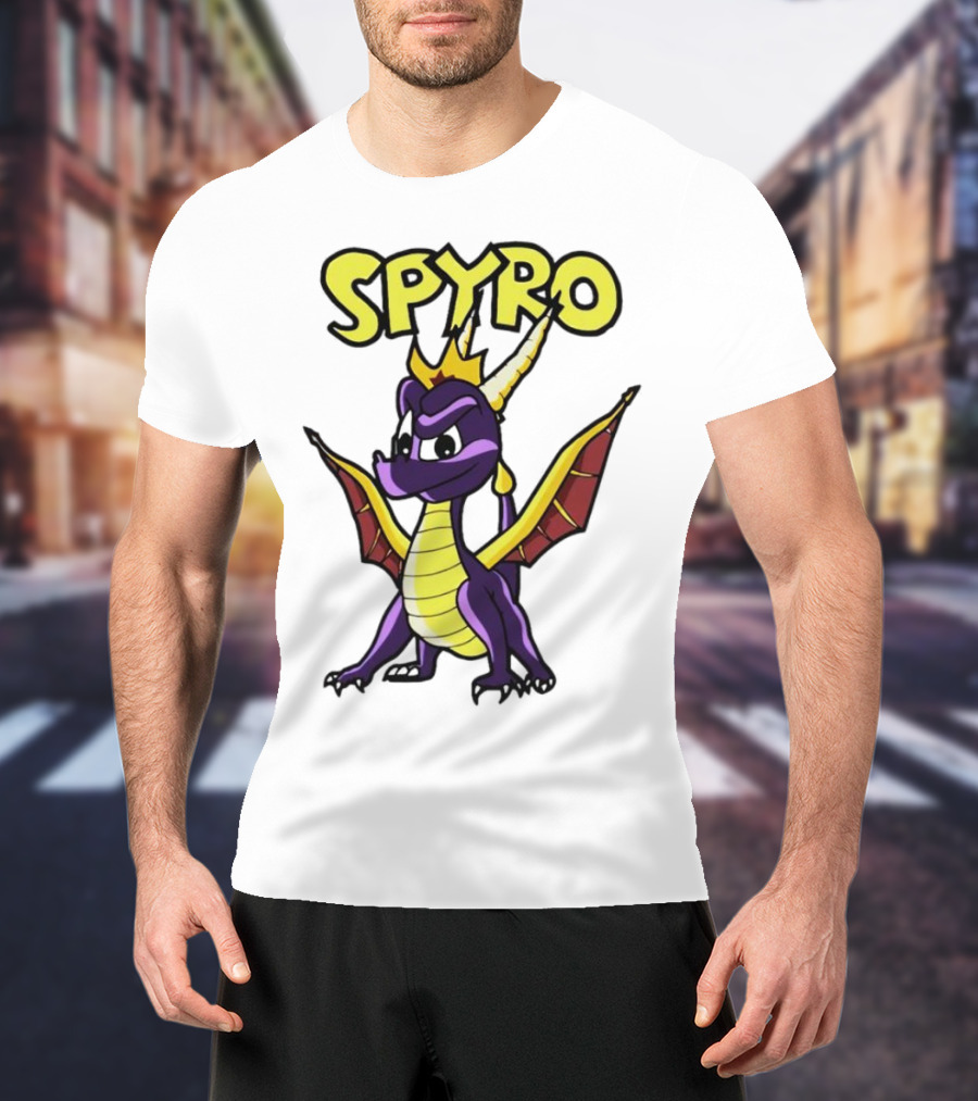 SPYRO The Dragon Hero With Crown And Wings T-Shirt