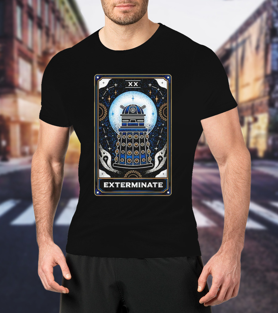 Exterminate Dalek Tarot Card Doctor Who XX T-Shirt
