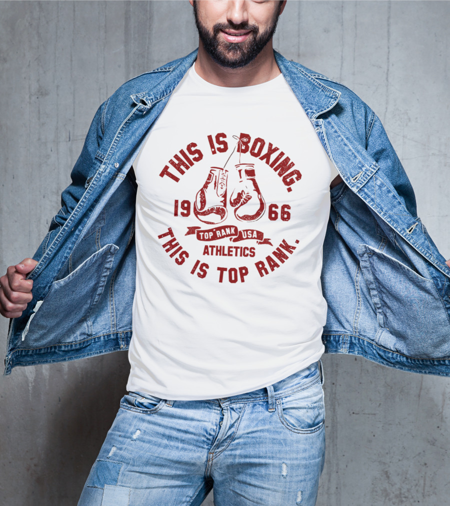 This Is Boxing 1966 Top Rank USA Athletics T-Shirt
