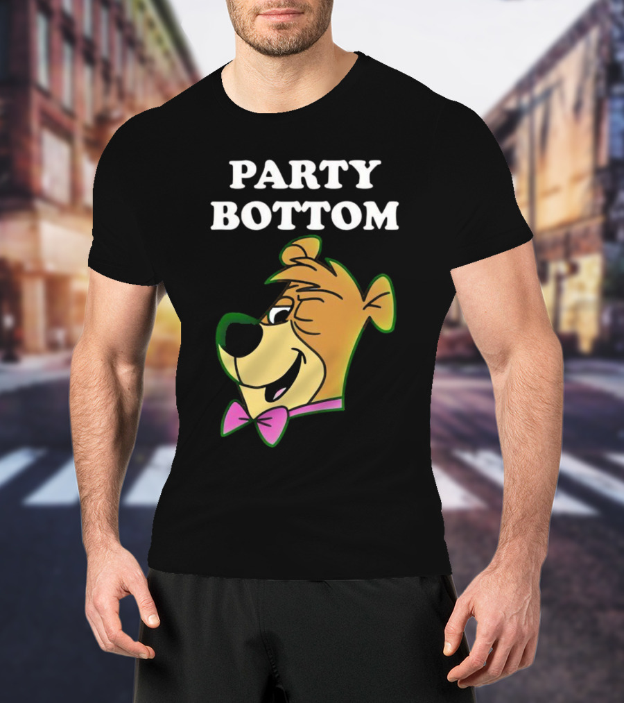 Party Bottom Yogi Bear Retro Bow Tie T-Shirt