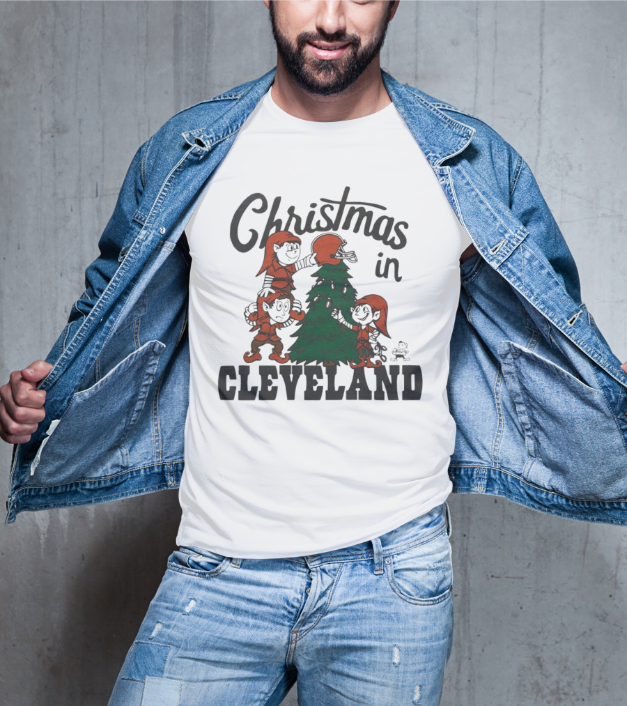 Christmas In Cleveland Browns T-Shirt
