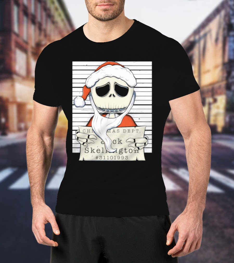 Christmas Dept Jack Skellington Santa #31101993 T-Shirt