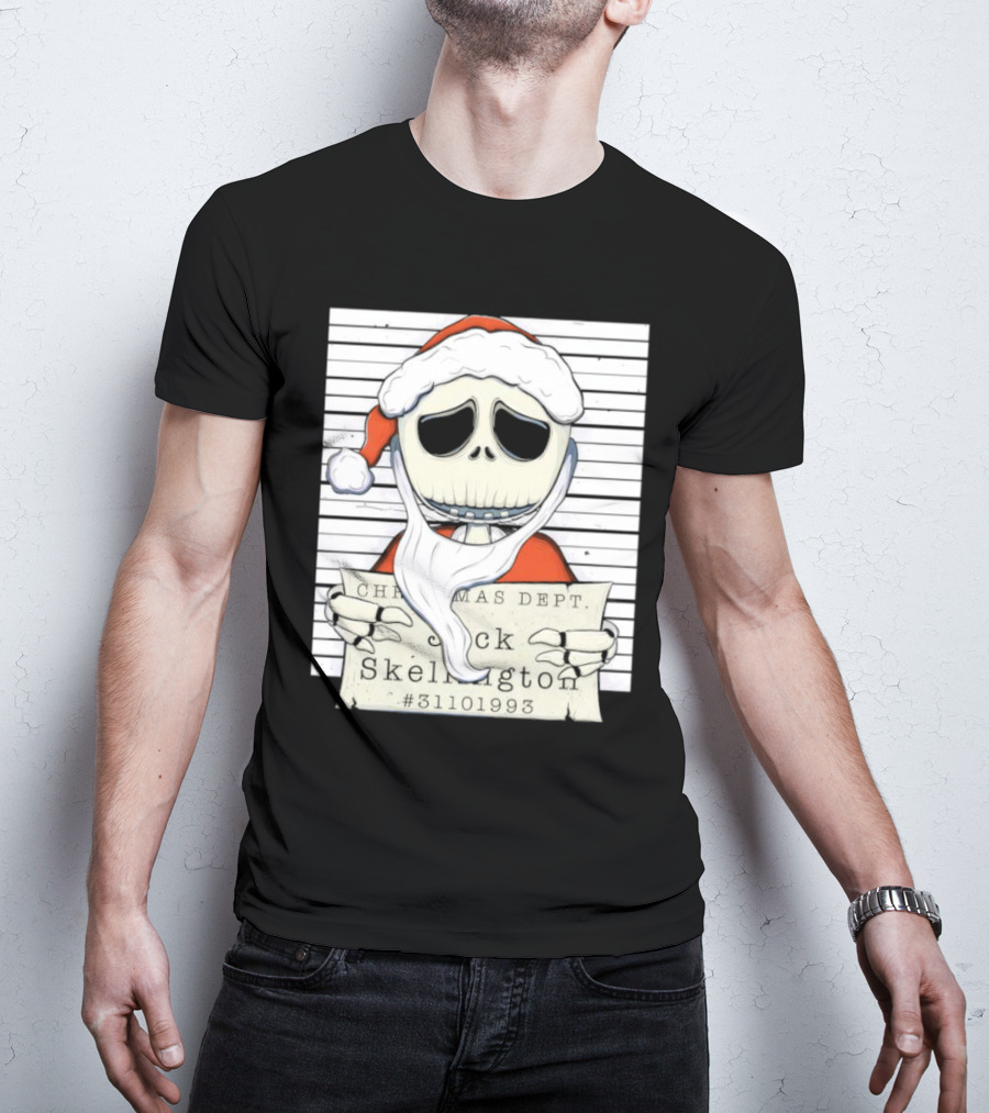 Christmas Dept Jack Skellington Santa #31101993 T-Shirt