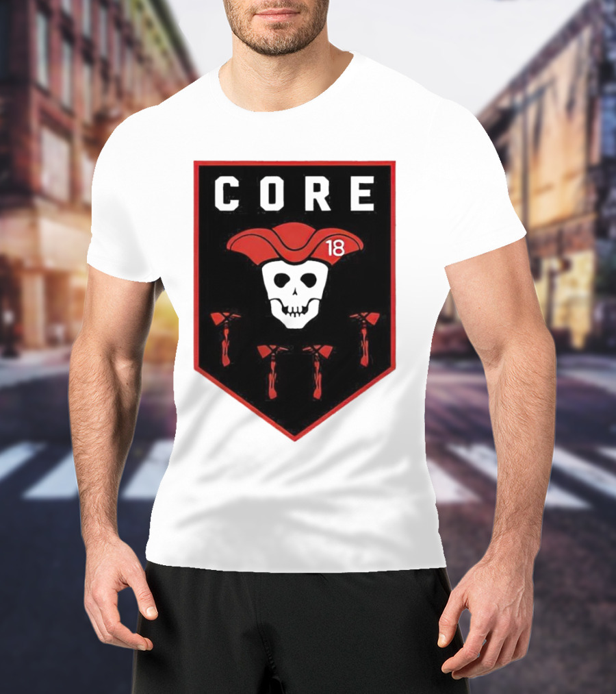 CORE Pirate Skull 18 Emblem T-Shirt
