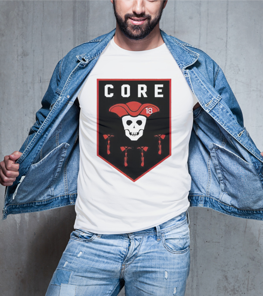 CORE Pirate Skull 18 Emblem T-Shirt
