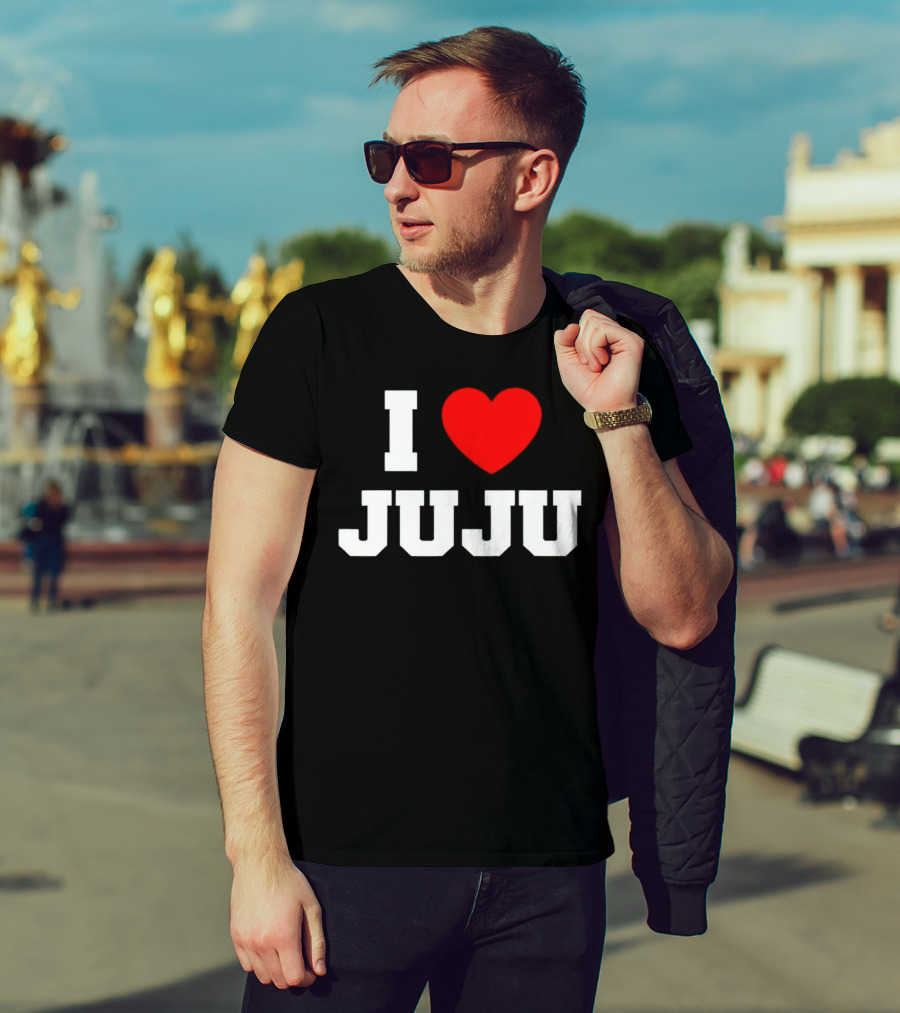 I Love Juju Red Heart T-Shirt