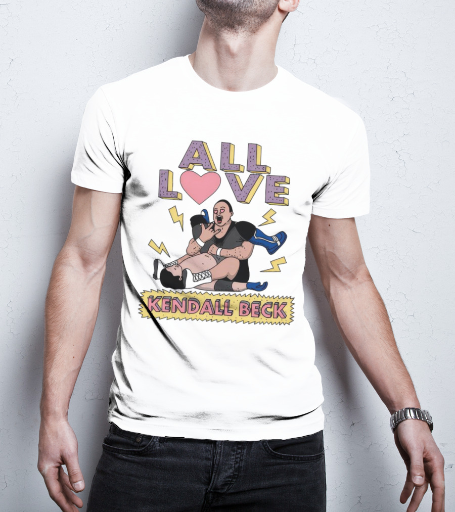 Kendall Beck All Love Wrestling 90s Iconic T-Shirt